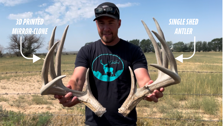 3D Printed Mirror-Clone: Create the match to a single shed antler